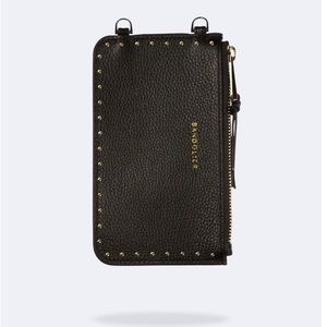 NEW. Bandolier Leather Black Mini Zip Pouch
